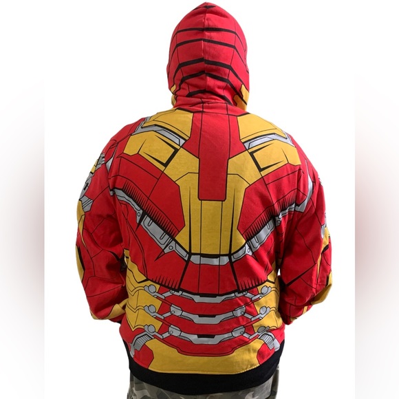 Marvel Men's Iron Man 3 Costume Hoodie - Picture 2 of 7